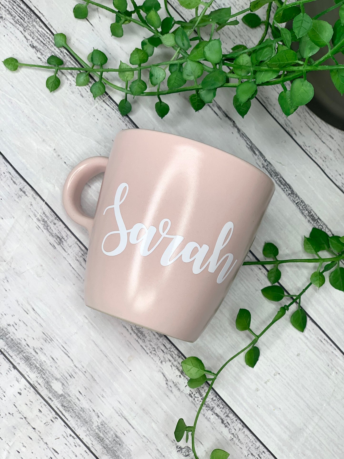 Personalised 370ml Name Mug Pink