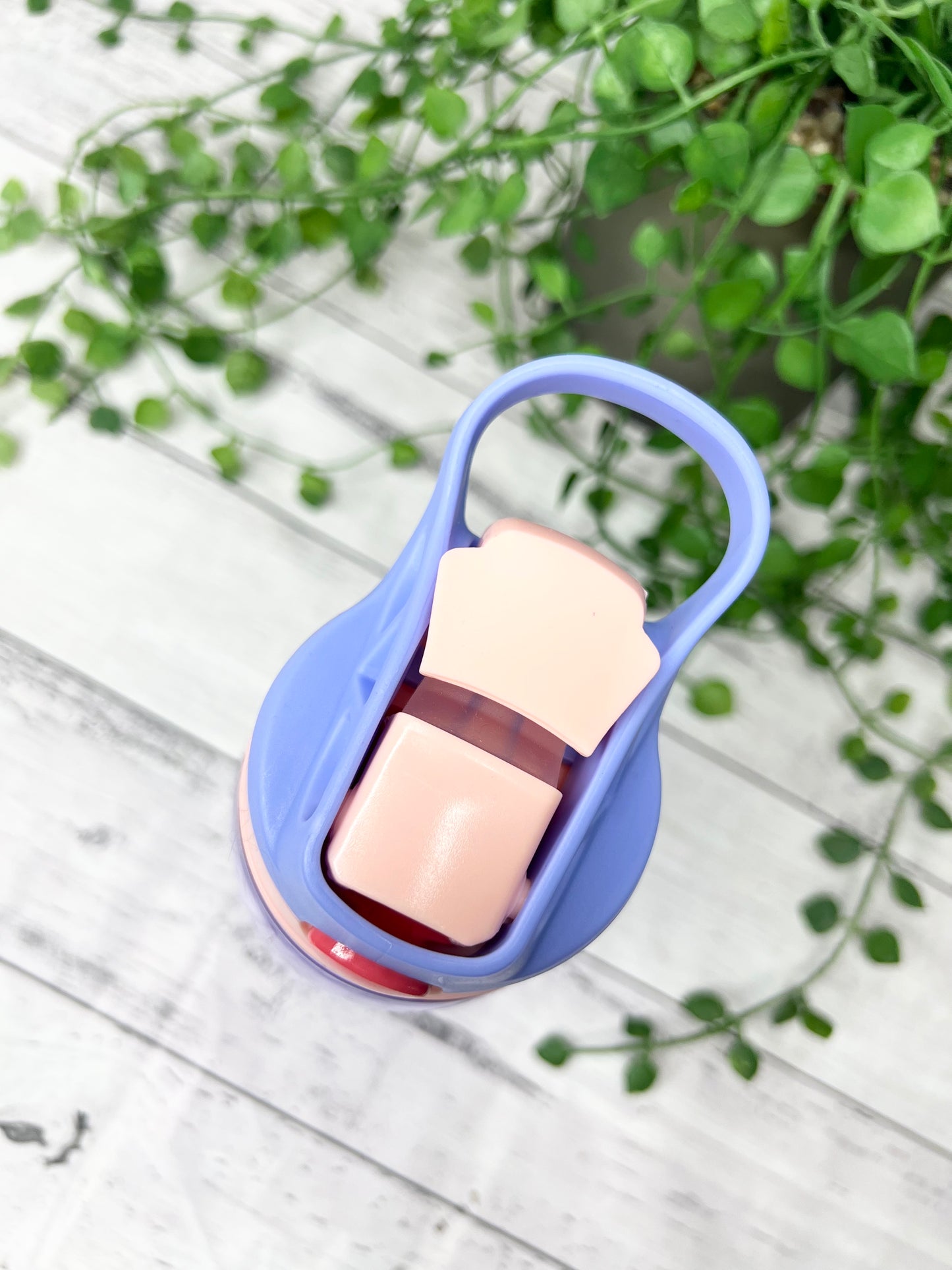 450ml purple kids drink water bottle with flip straw inside Blank