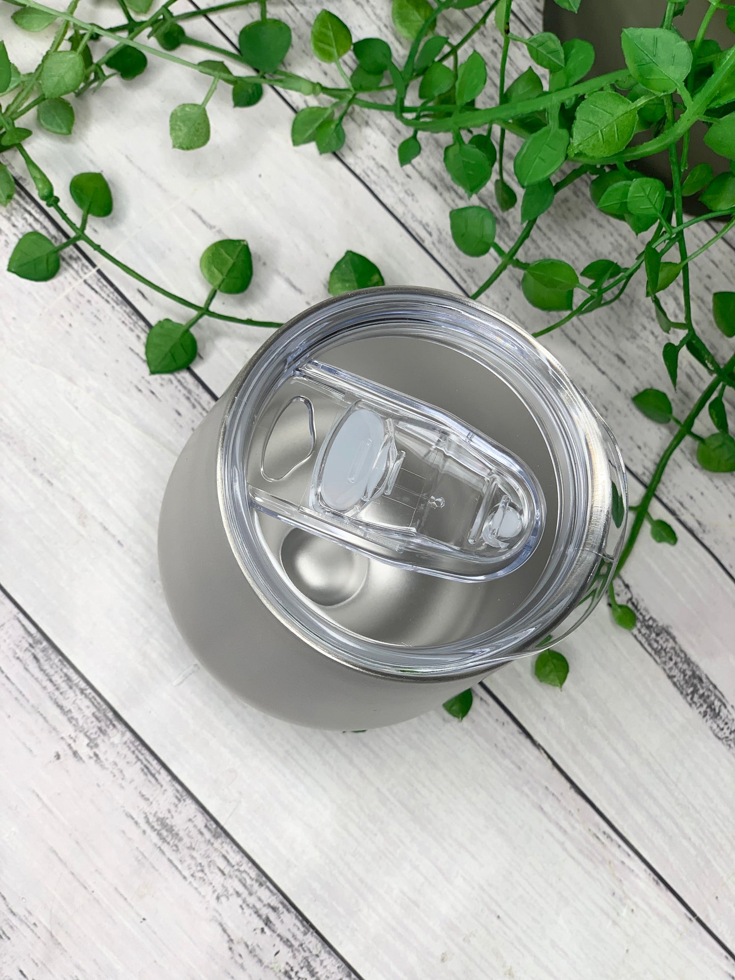 Silver Insulated Vacuum Stainless Steel 350ml Wine Tumbler