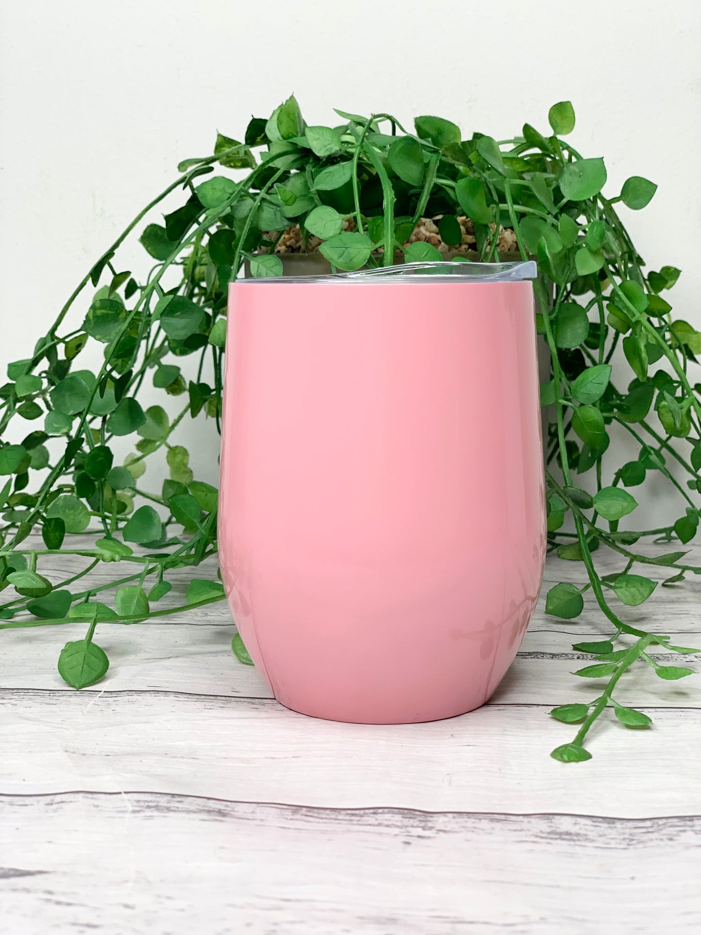 Pink Insulated Vacuum Stainless Steel 350ml Wine Tumbler