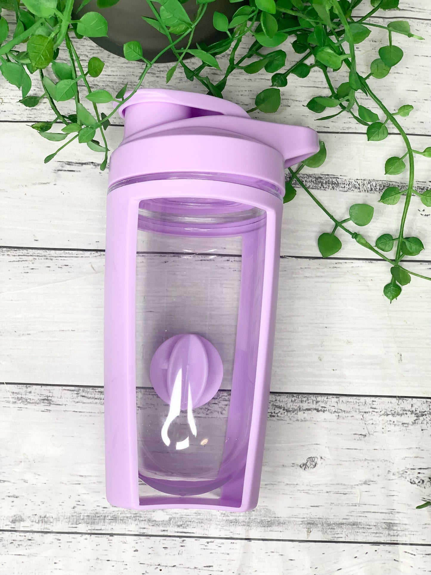 Purple 600ml Shaker Bottle Protein Sport Fitness with Shaker