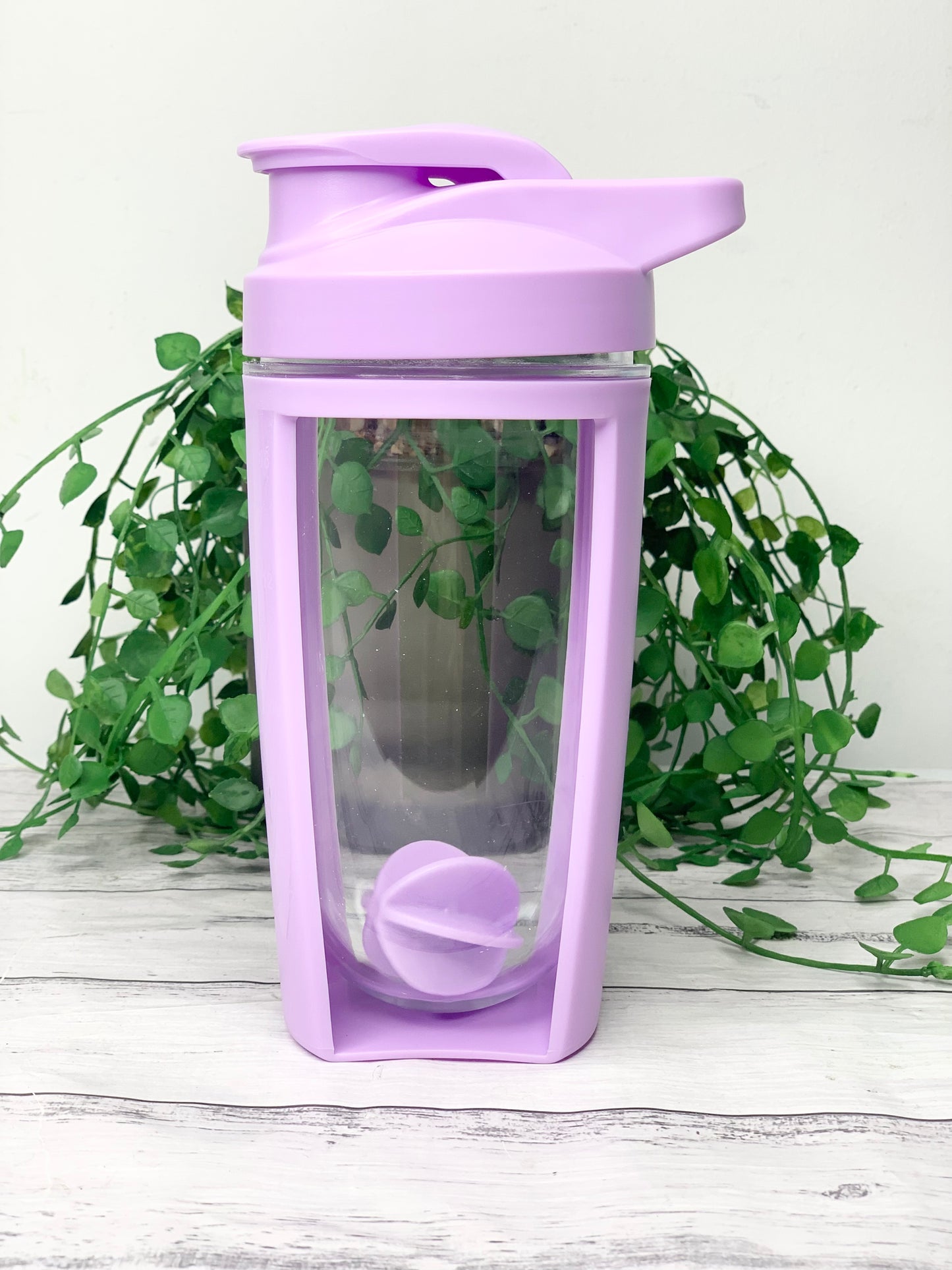 Purple 600ml Shaker Bottle Protein Sport Fitness with Shaker