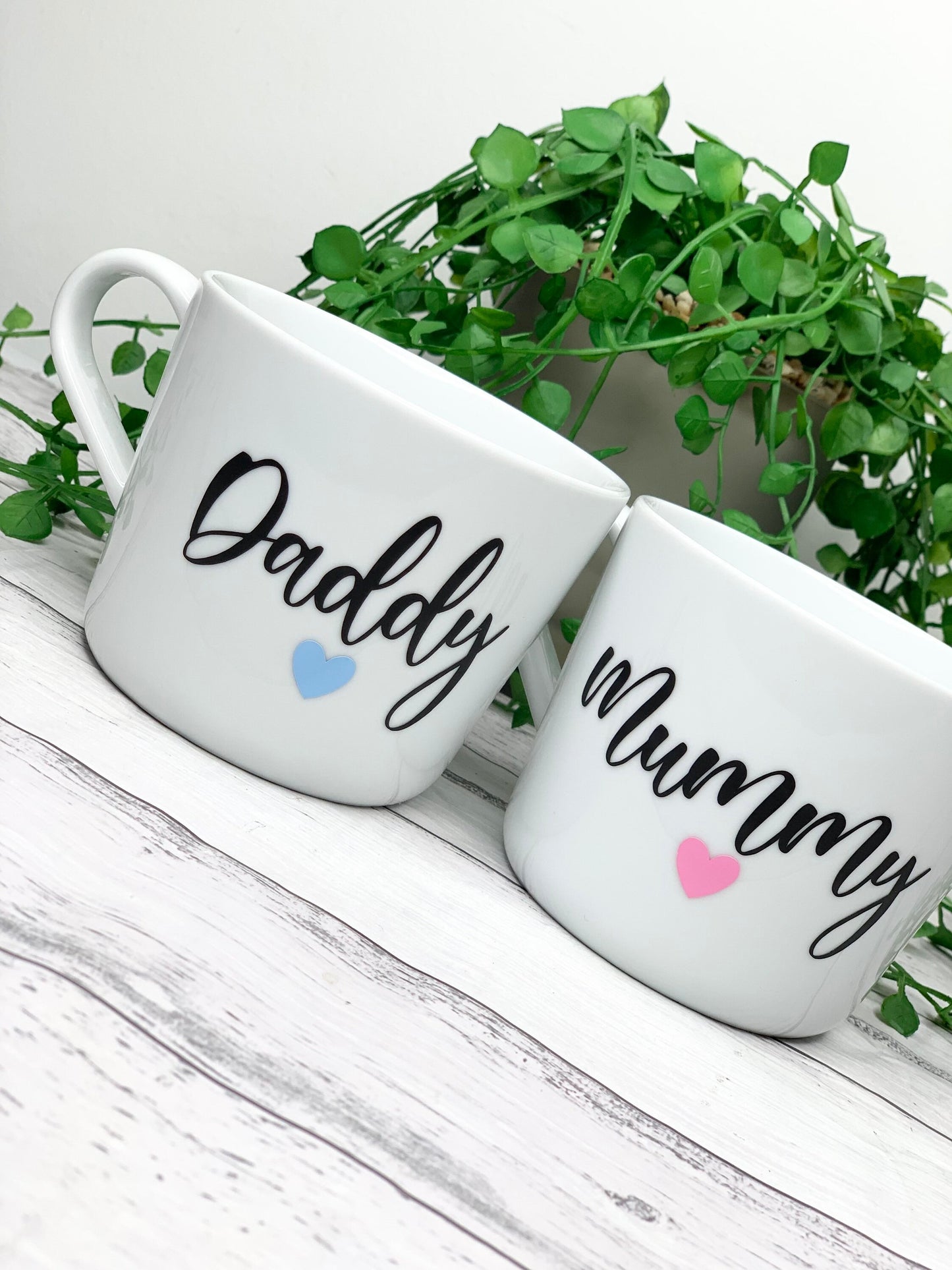 Mummy and Daddy 440ml mugs coffee cups parents