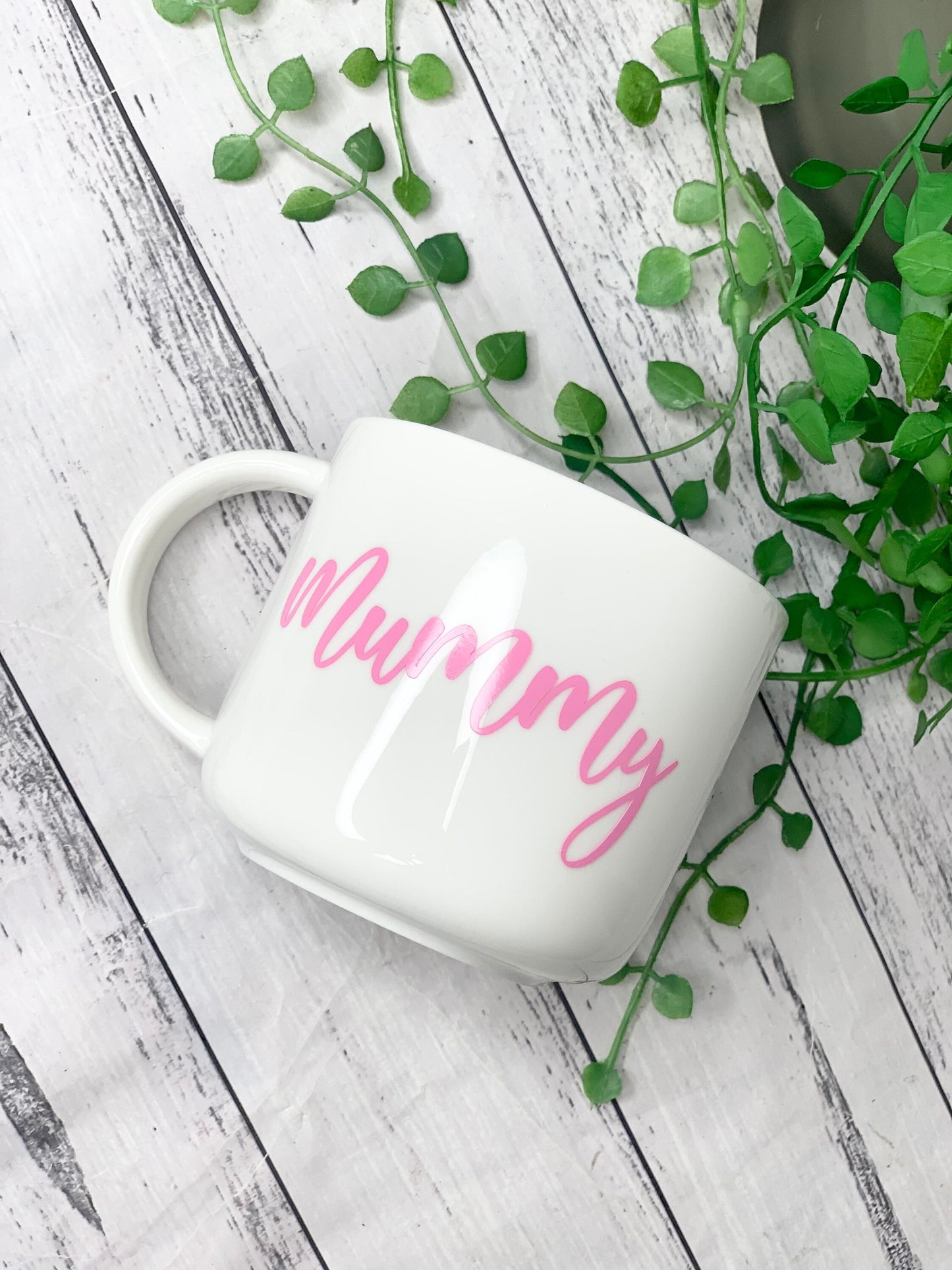 Mummy and Daddy 440ml mugs coffee cups parents blue and pink