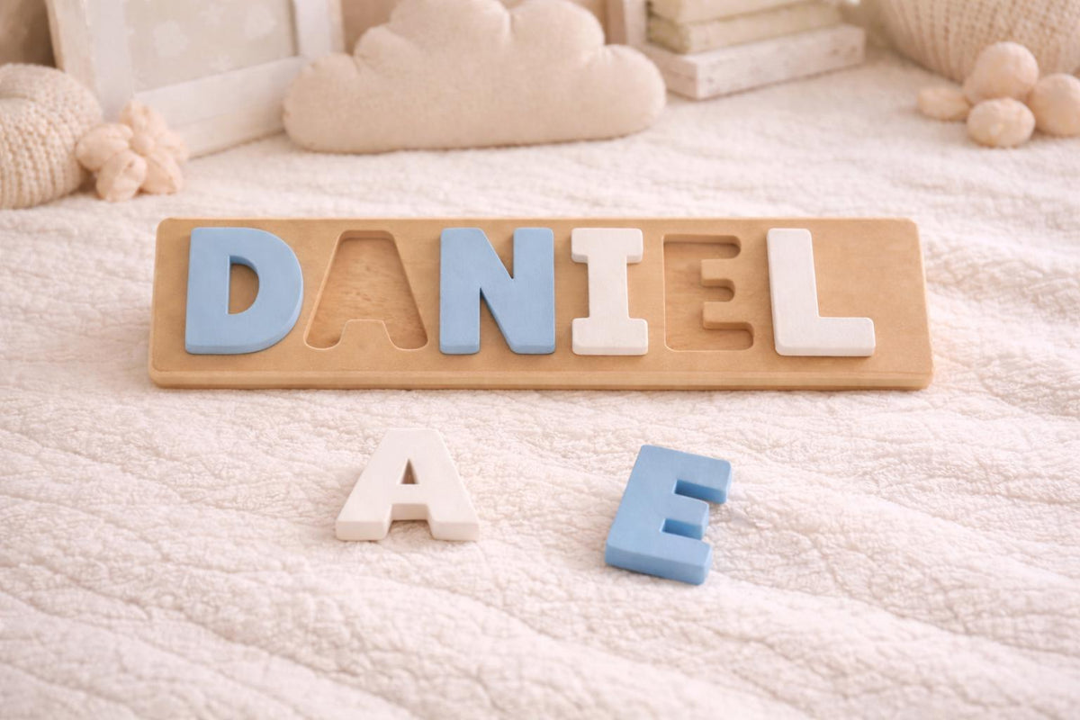 Personalised Name Puzzle | Custom Kids Name Puzzle | Montessori Learning Toy | 3D Printed Baby Name Nursery Gift | Toddler Educational