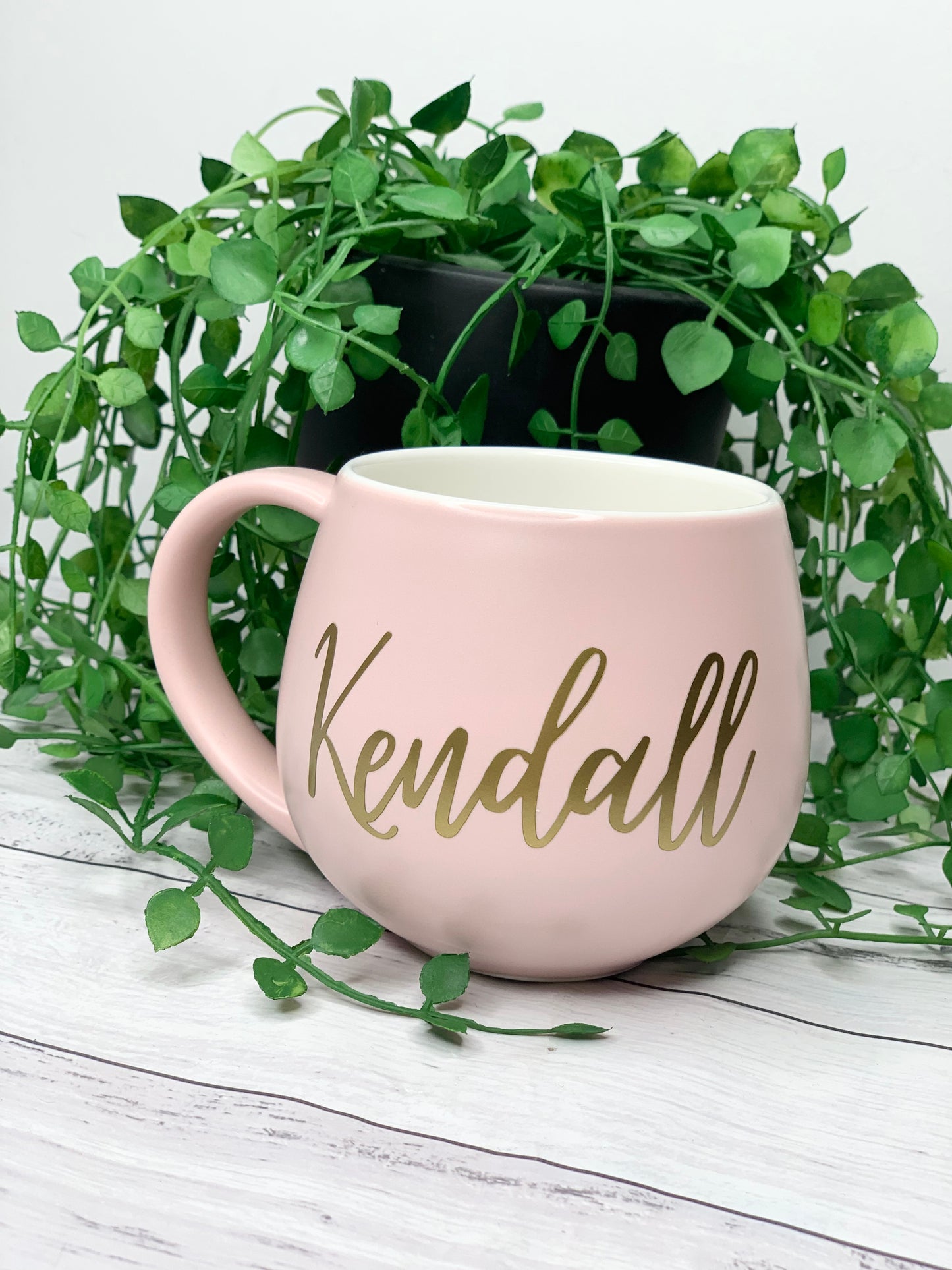 Personalised Pink hug mugs names 450ml Gift snug mug