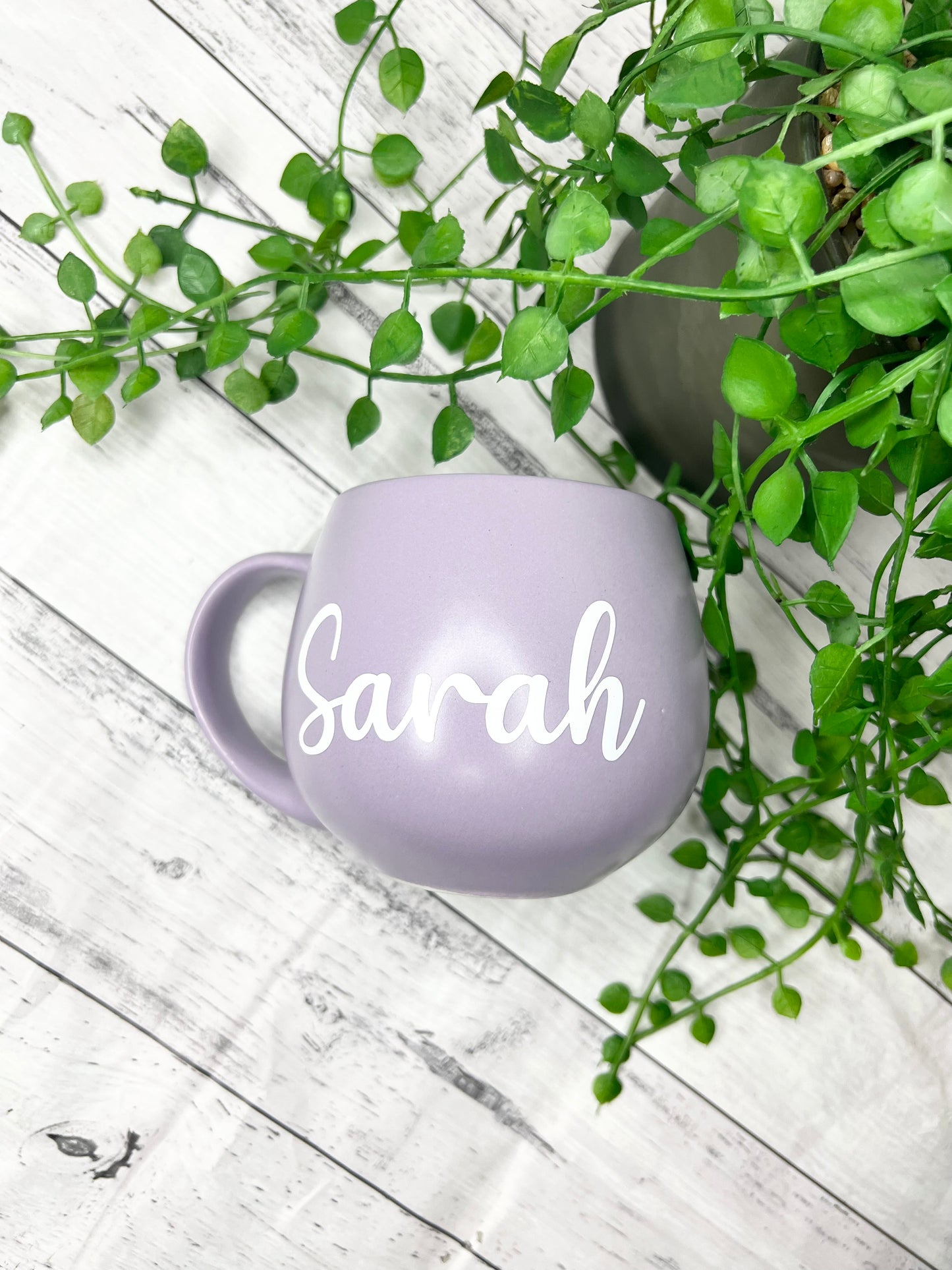 Personalised Purple hug mugs names 450ml Gift snug mug