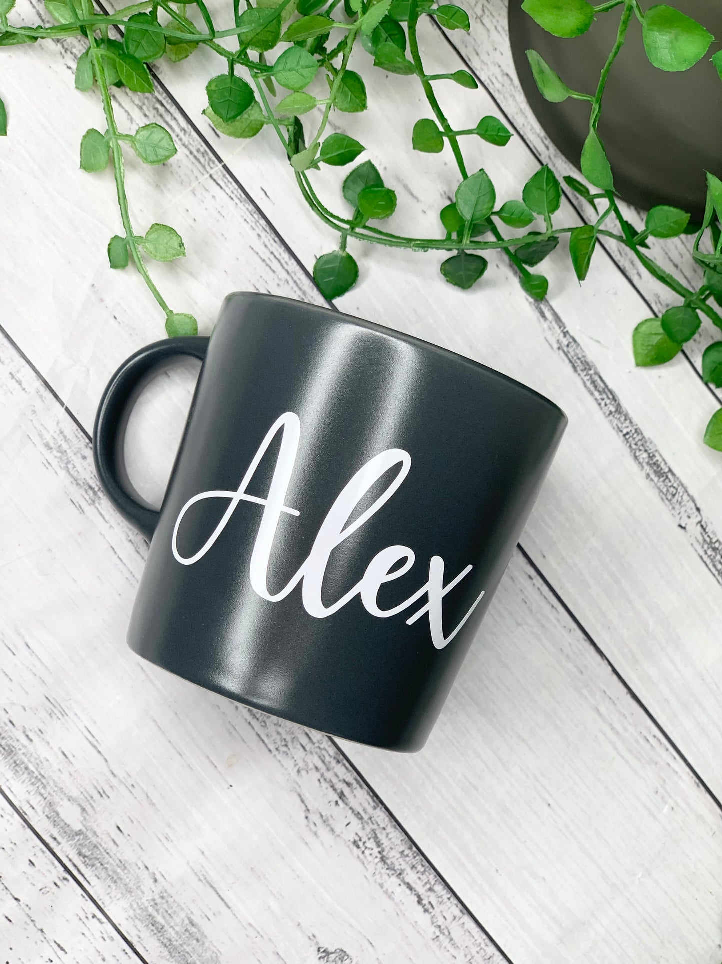 Personalised 300ml Name Mug Dark Grey