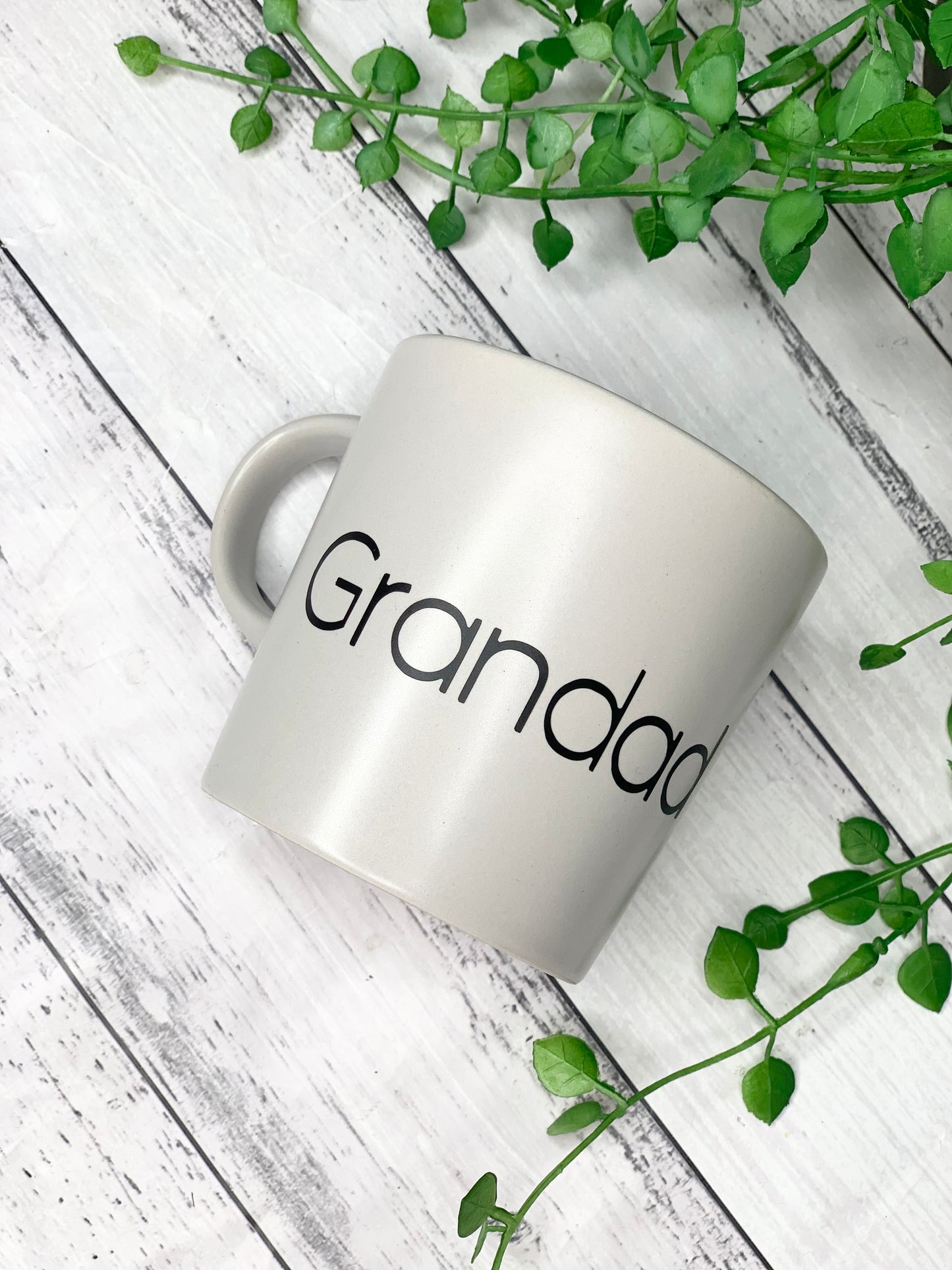 Personalised 300ml Name Mug Light grey