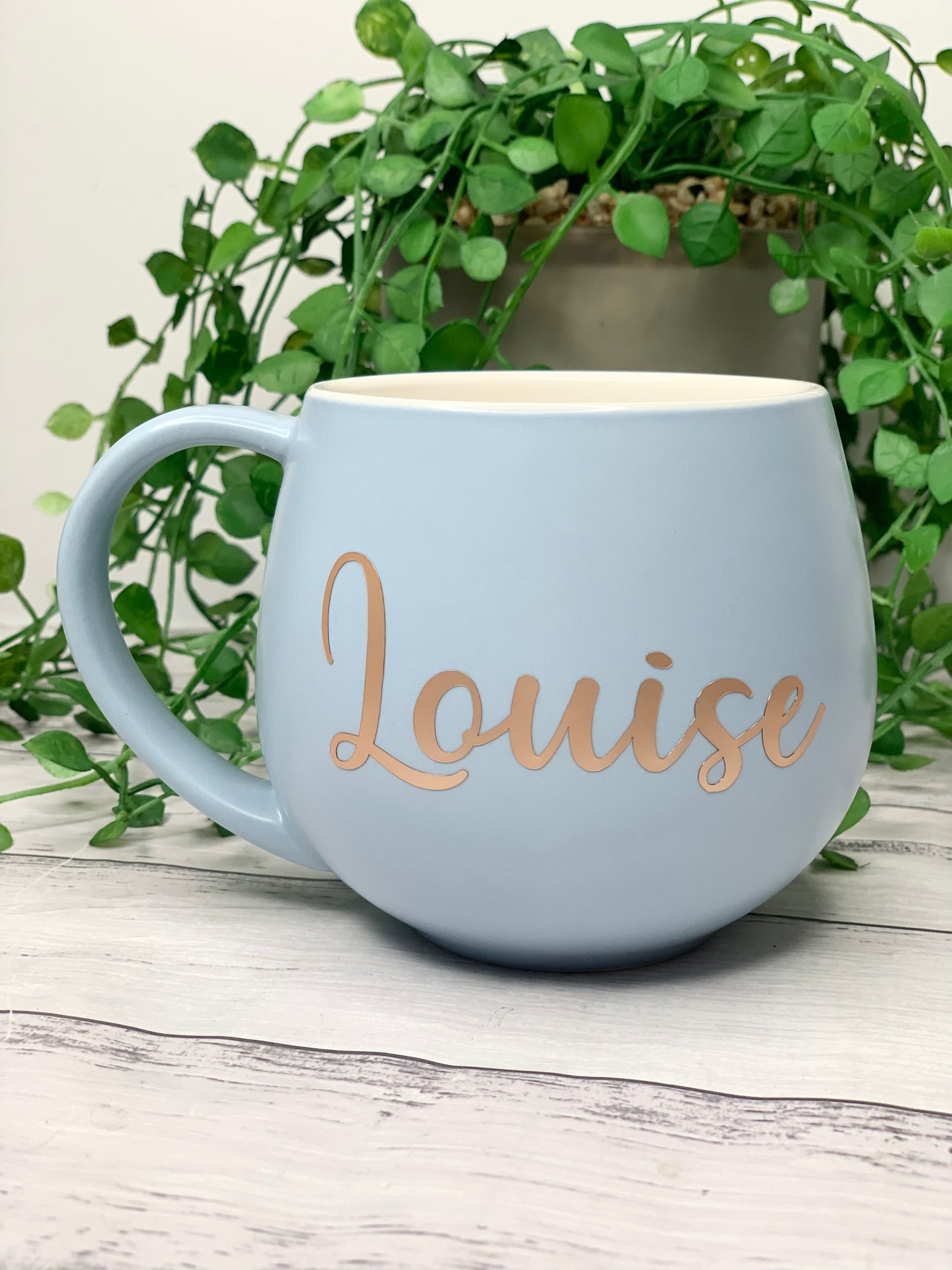 Personalised Blue hug mugs names 450ml Gift snug mug
