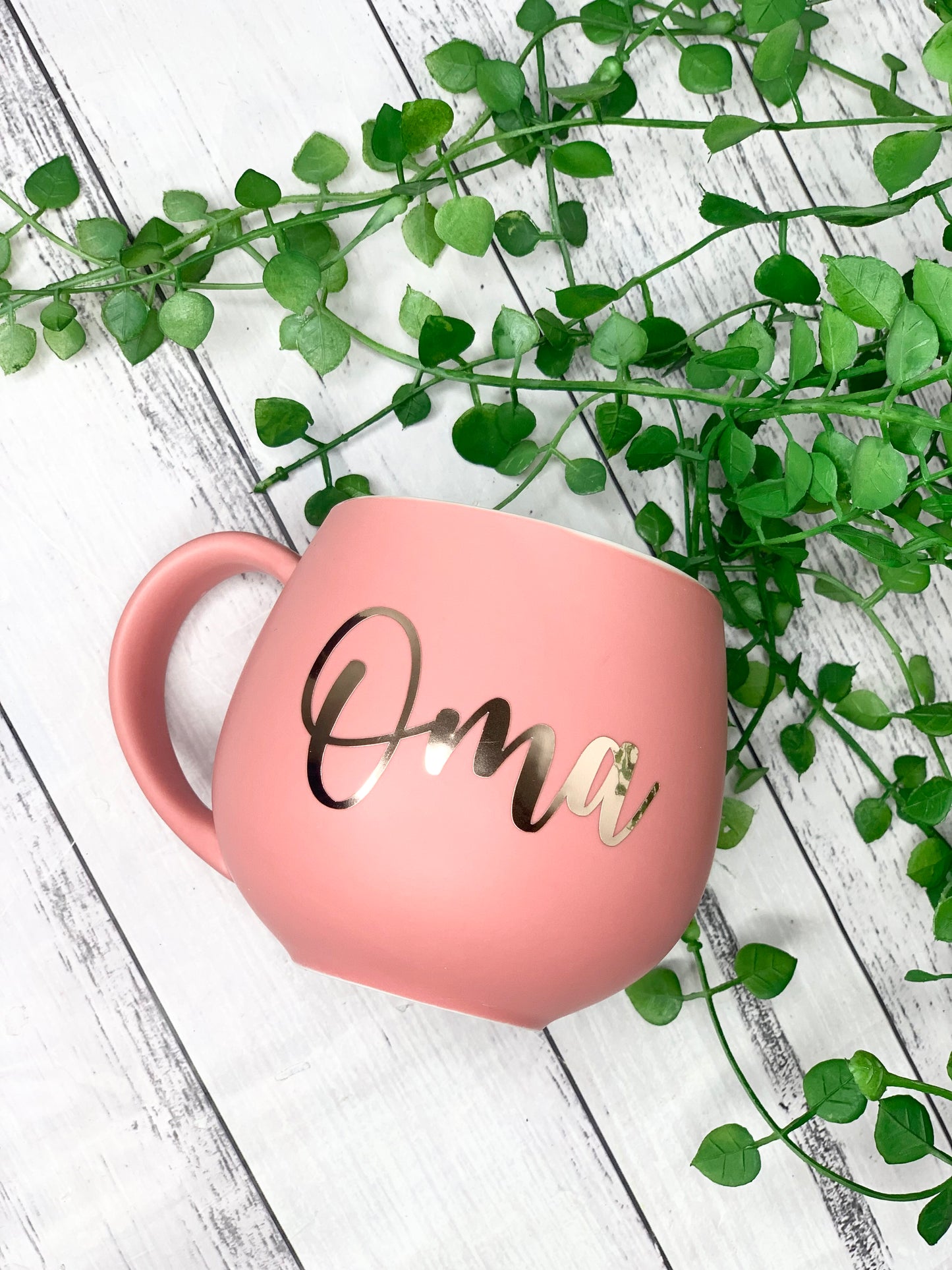 Personalised Coral hug mugs names 450ml Gift snug mug