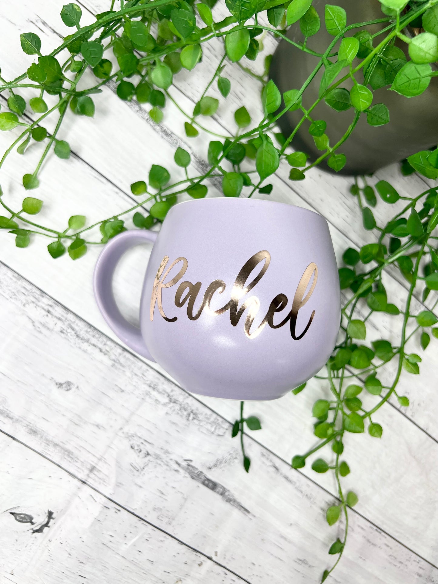 Personalised Purple hug mugs names 450ml Gift snug mug