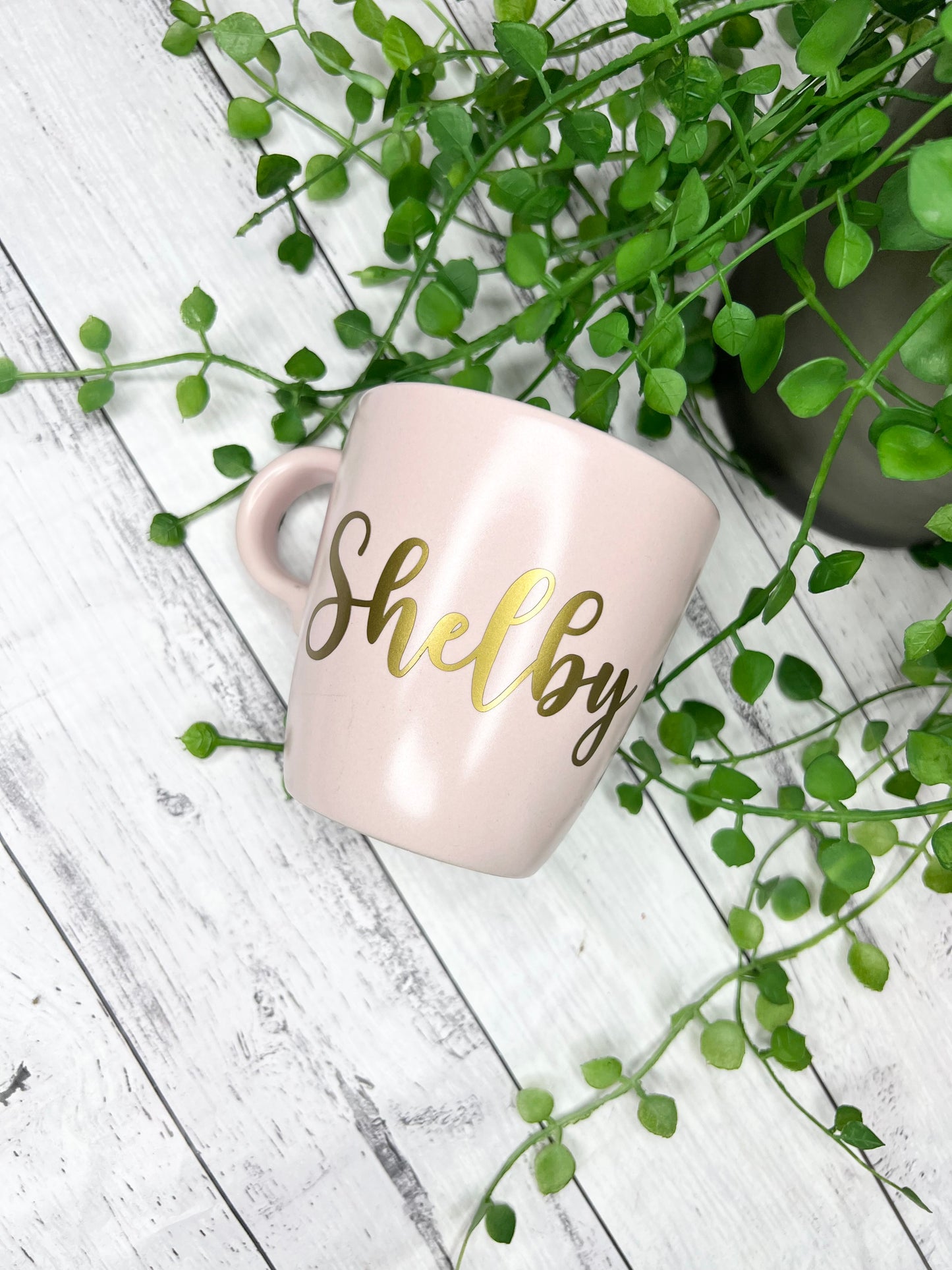 Personalised 370ml Name Mug Pink