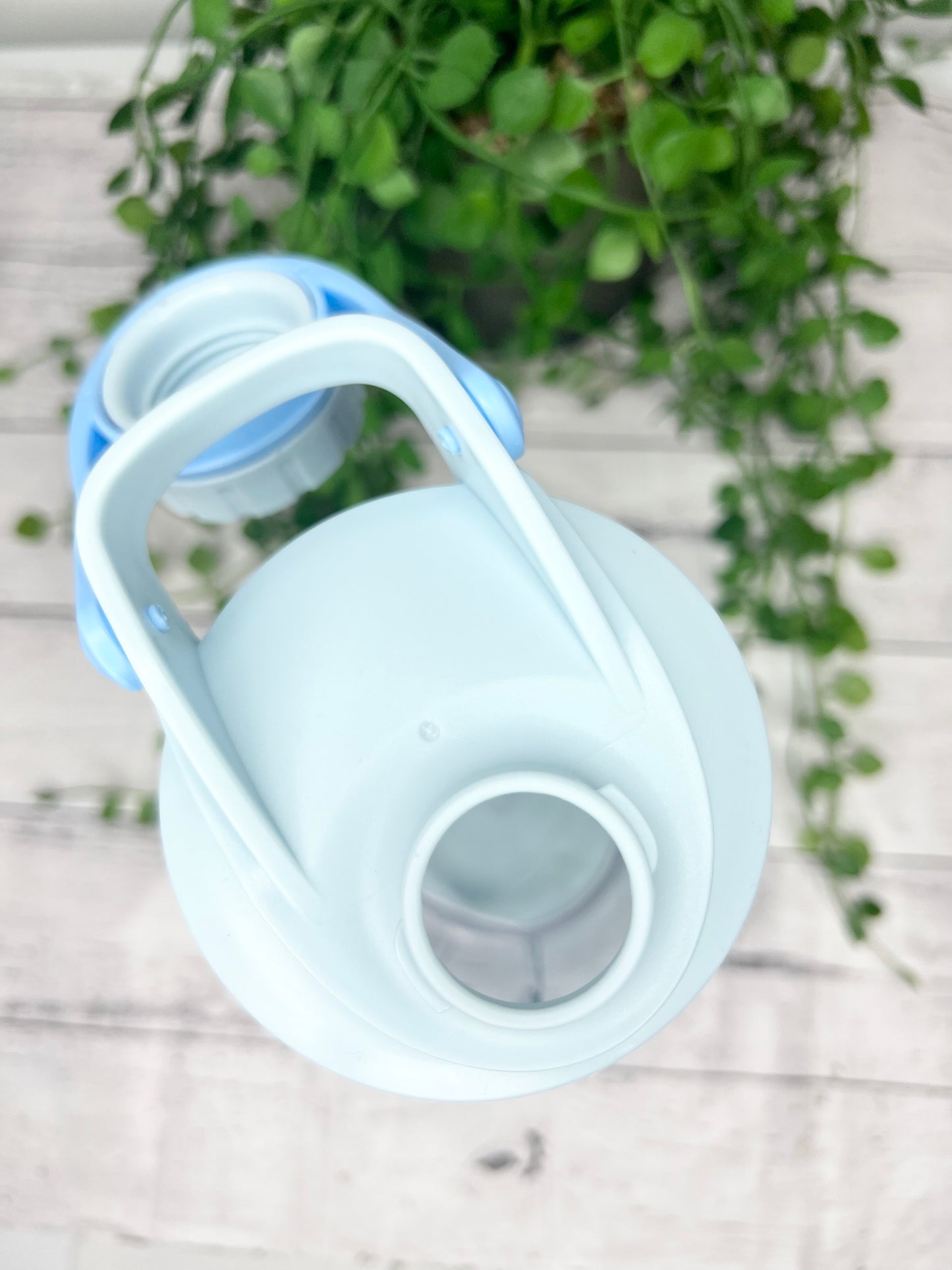 Personalised Blue 500ml Shaker Bottle Protein Sport Fitness with Shaker and protein powder holder