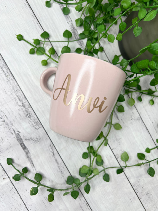 Personalised 370ml Name Mug Pink
