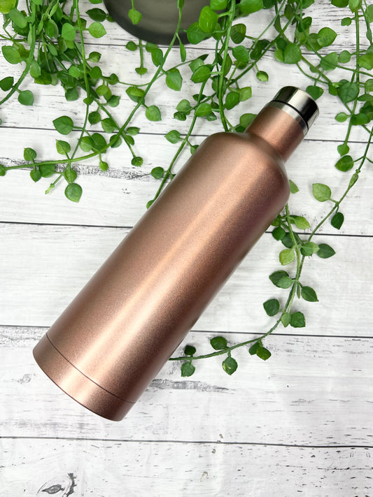 Rose gold Insulated Vacuum Stainless Steel 502ml Wine Tumbler