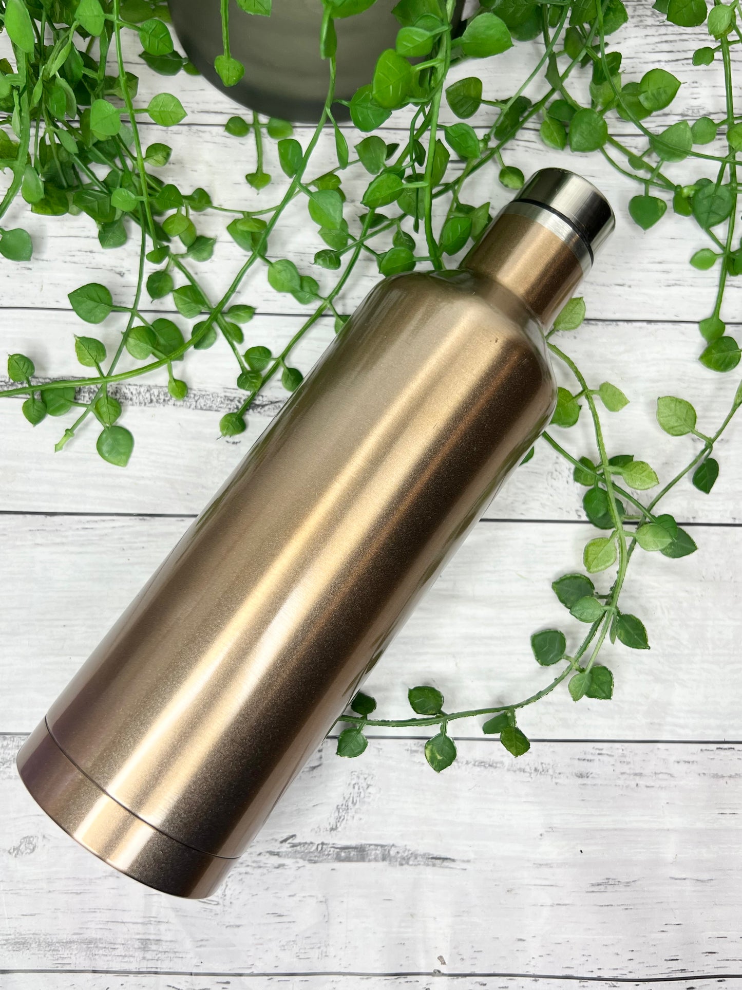 Gold Insulated Vacuum Stainless Steel 502ml Wine Tumbler