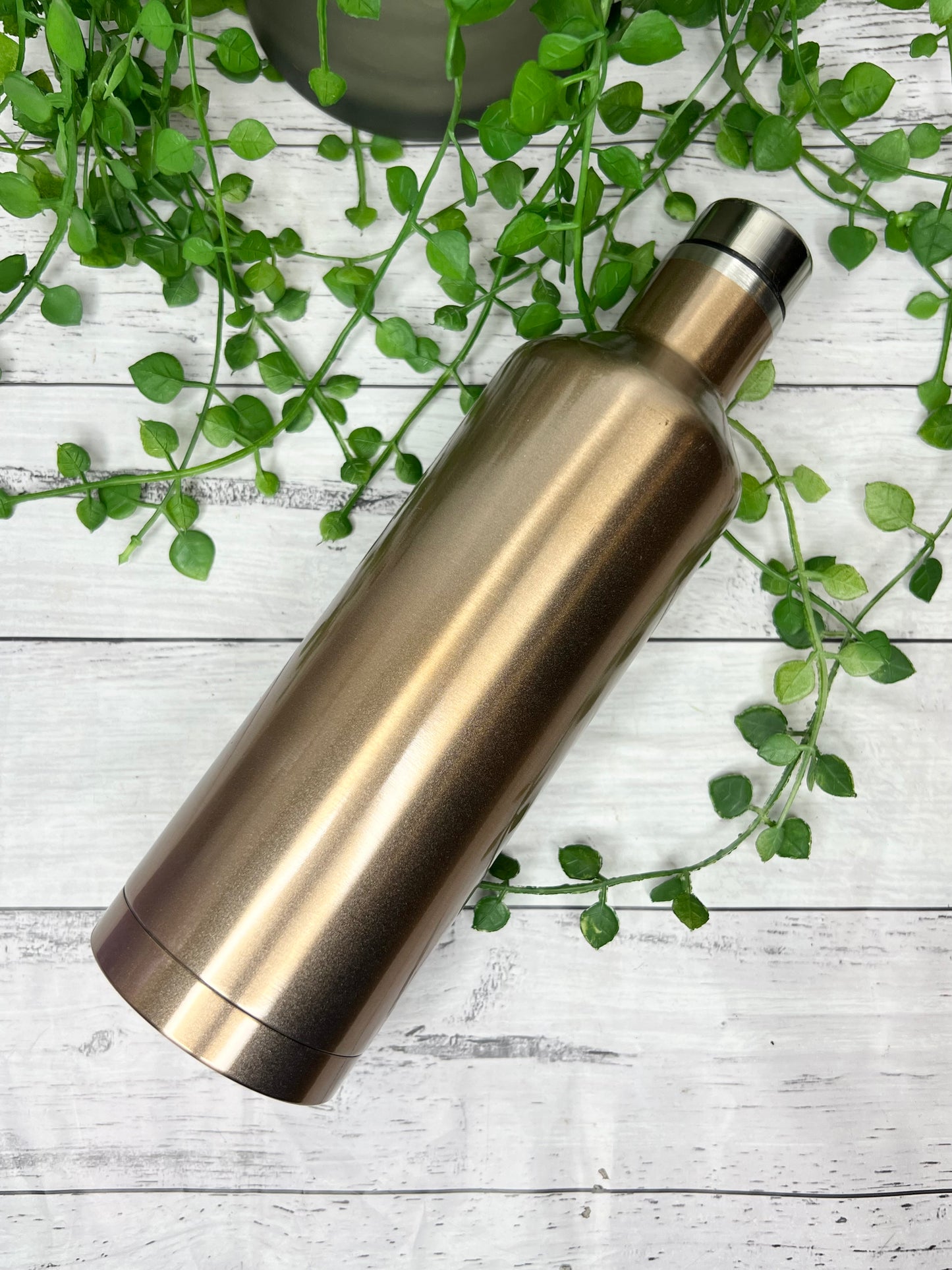 Gold Insulated Vacuum Stainless Steel 502ml Wine Tumbler