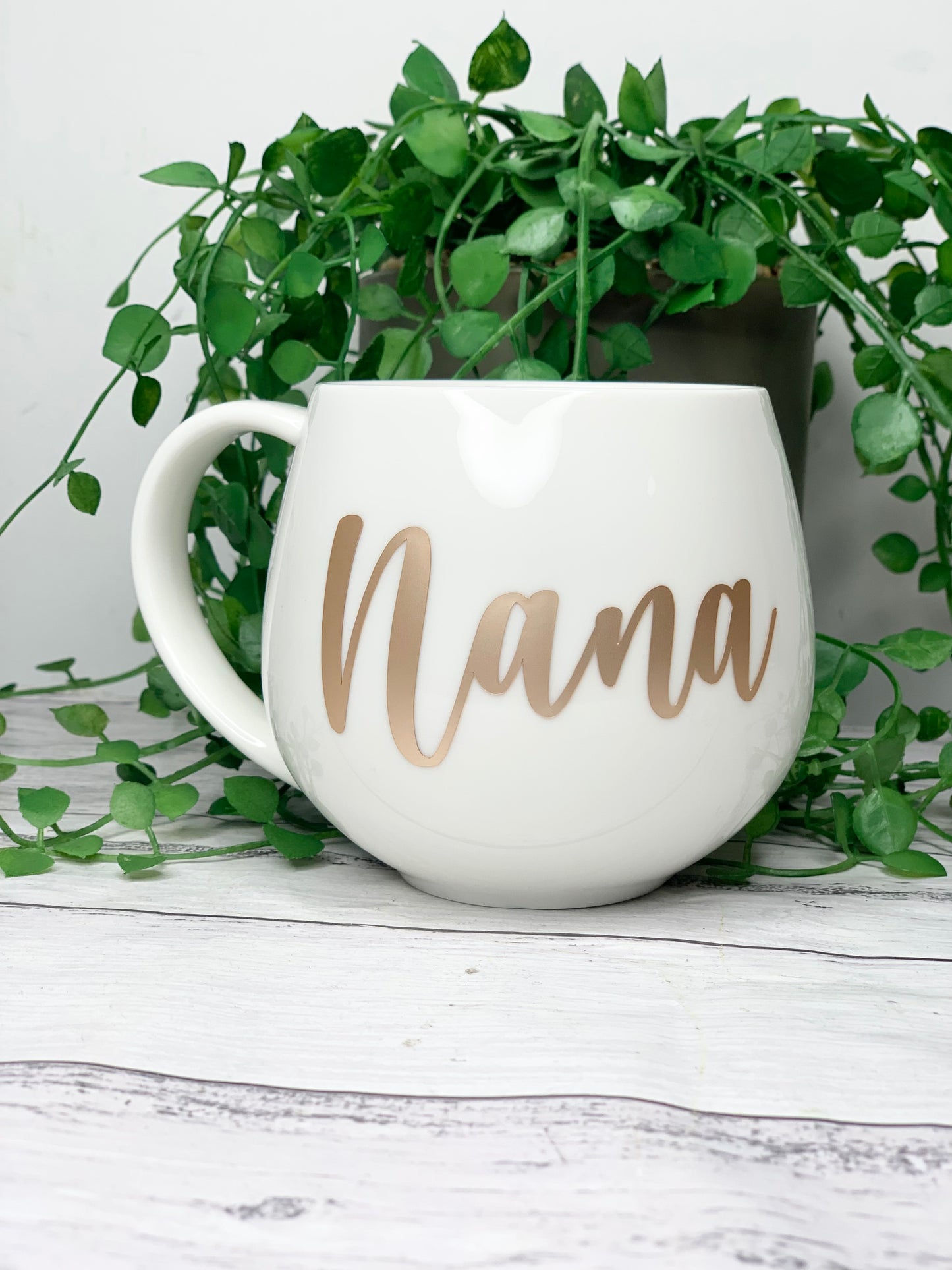 Personalised White hug mugs names 450ml Gift snug mug