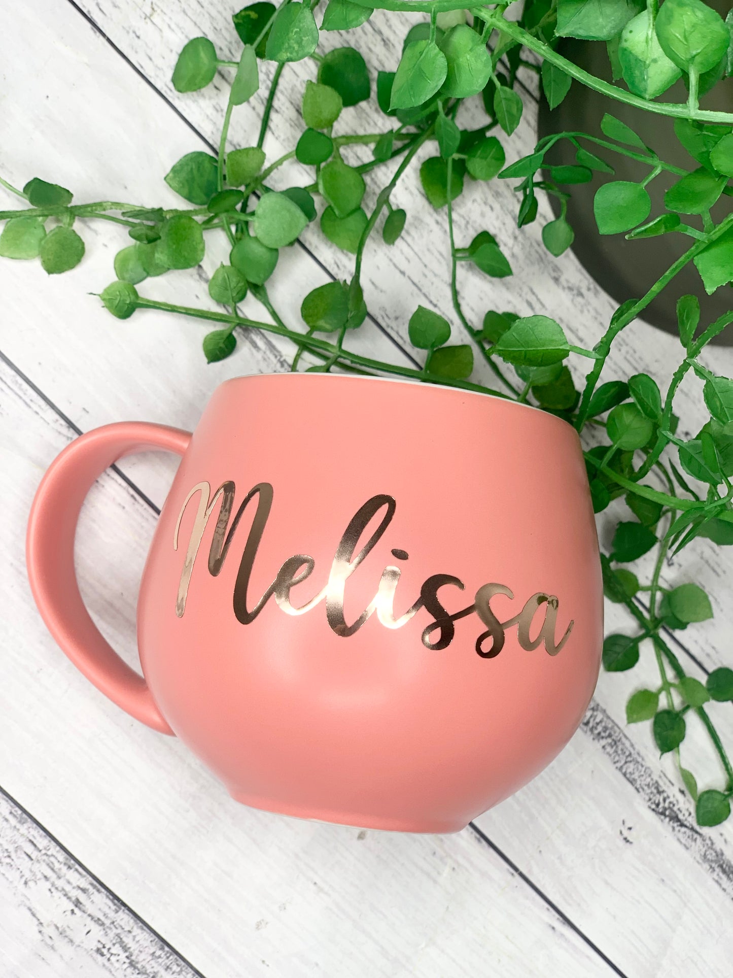 Personalised Coral hug mugs names 450ml Gift snug mug