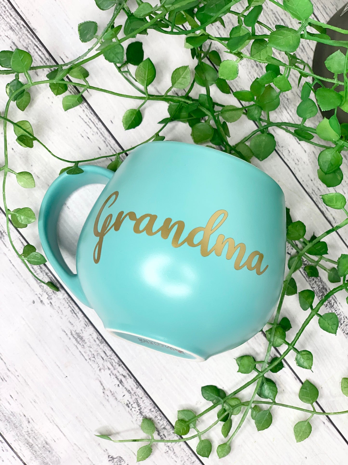 Personalised Aqua hug mugs names 450ml Gift snug mug