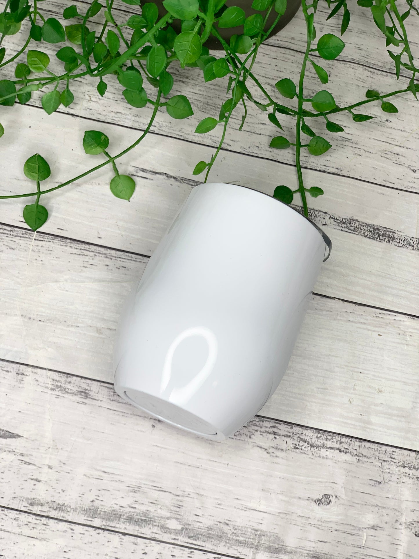 Personalised White Insulated Vacuum Stainless Steel 350ml Wine Tumbler