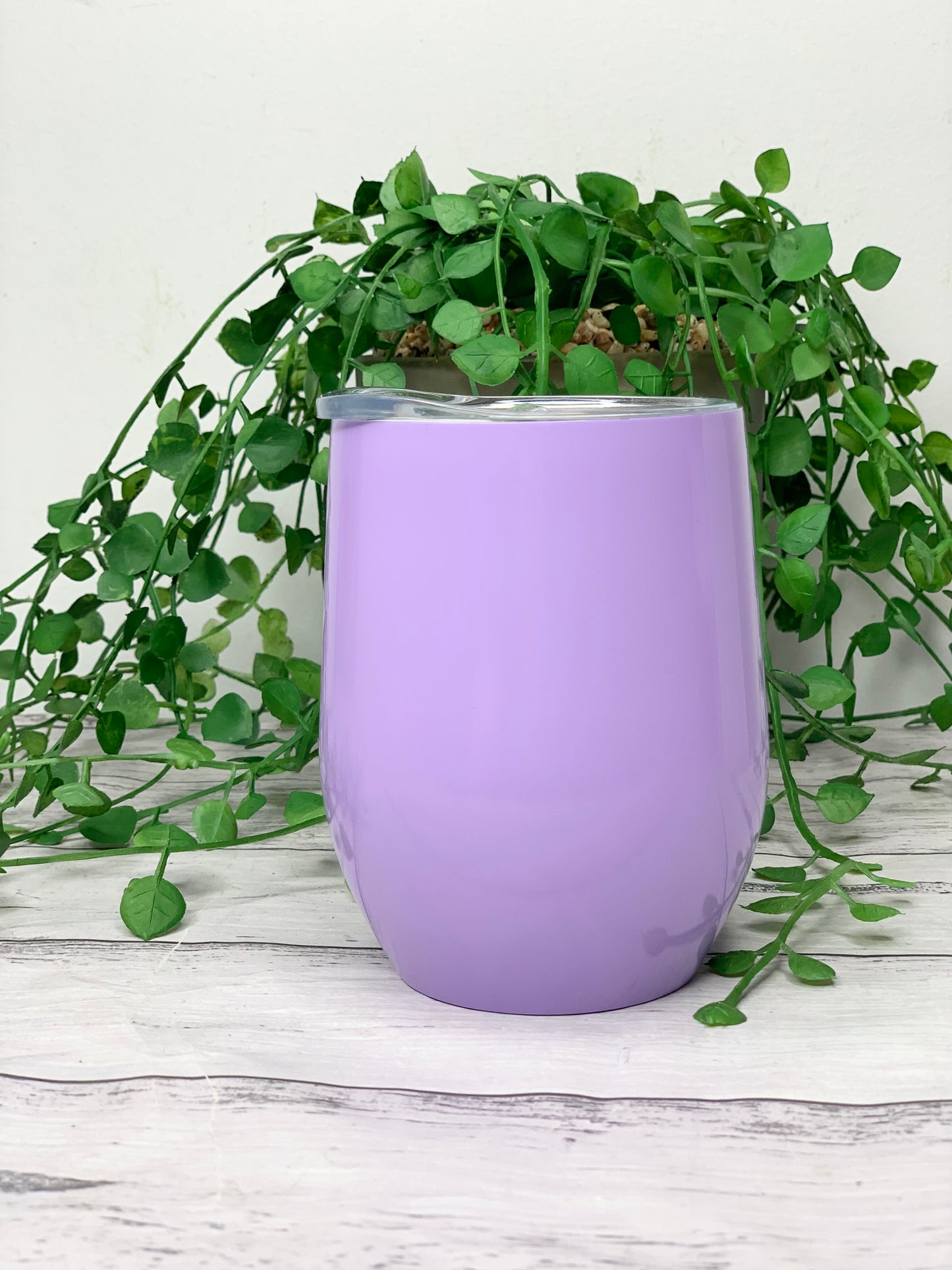 Personalised Purple Insulated Vacuum Stainless Steel 350ml Wine Tumbler