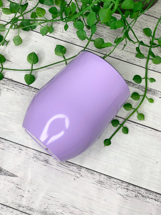 Purple Insulated Vacuum Stainless Steel 350ml Wine Tumbler