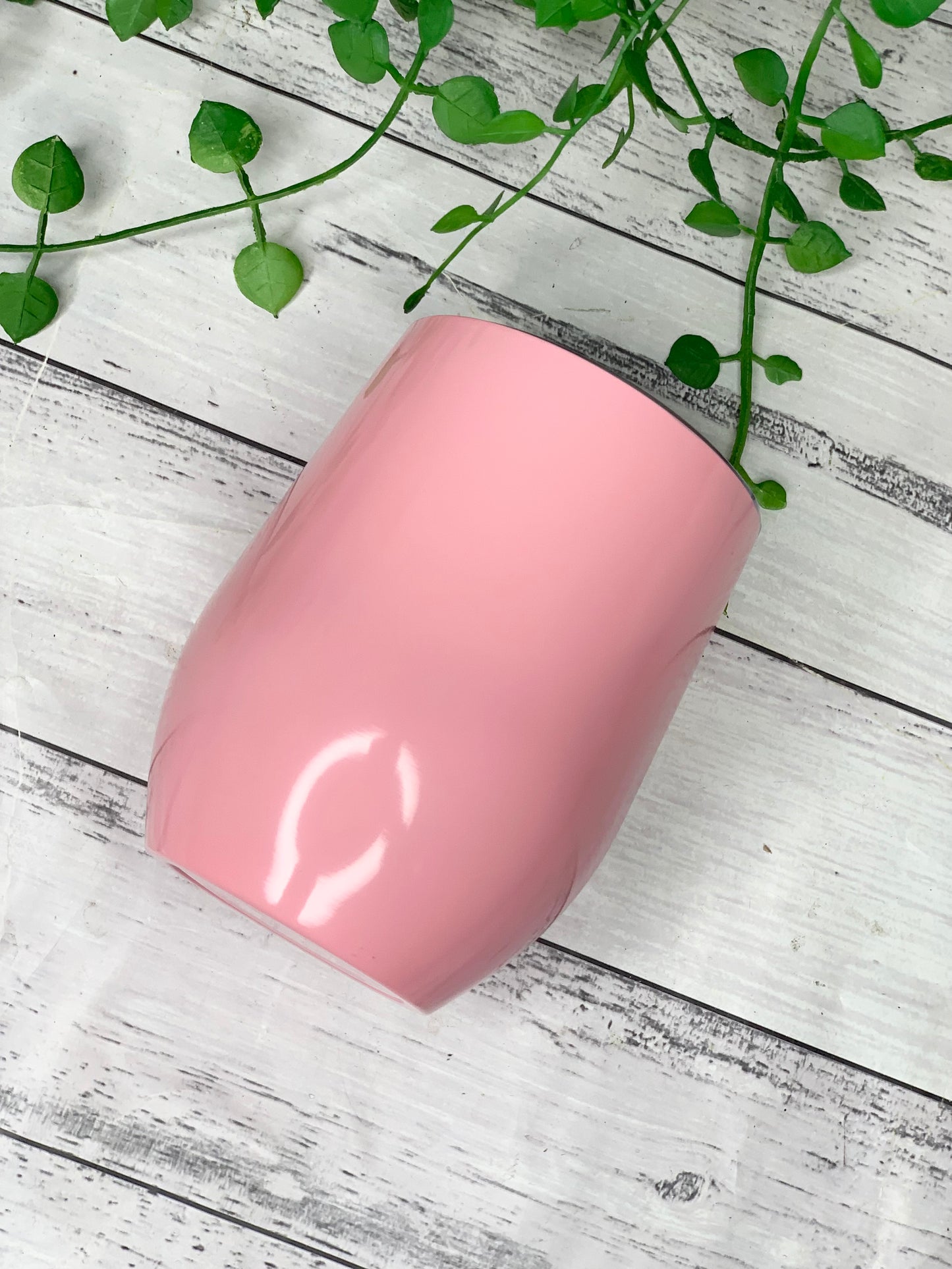 Pink Insulated Vacuum Stainless Steel 350ml Wine Tumbler