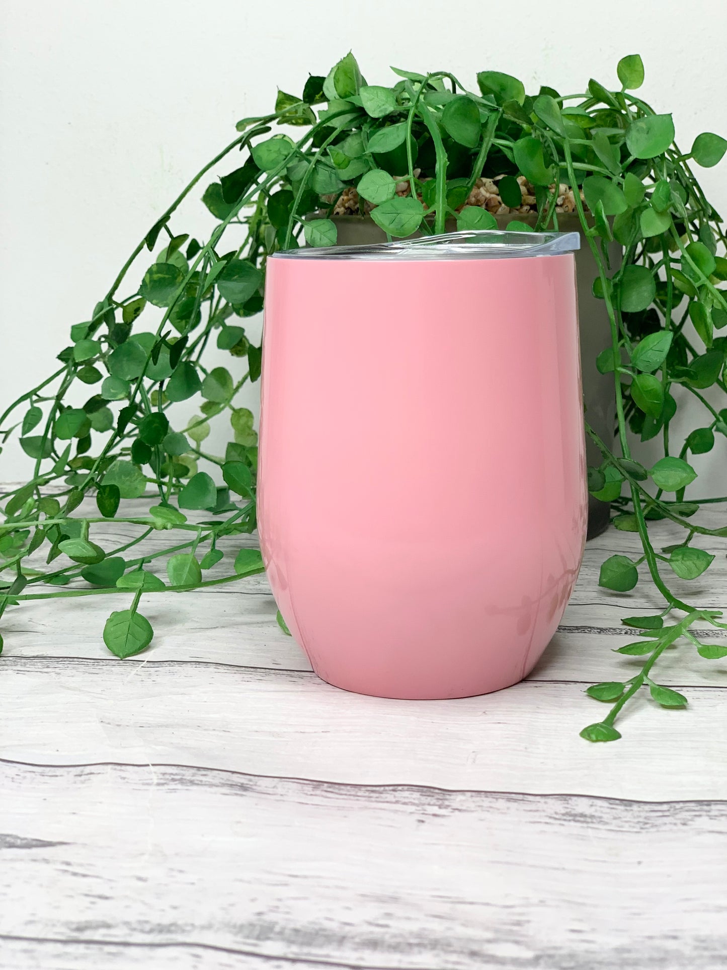 Pink Insulated Vacuum Stainless Steel 350ml Wine Tumbler