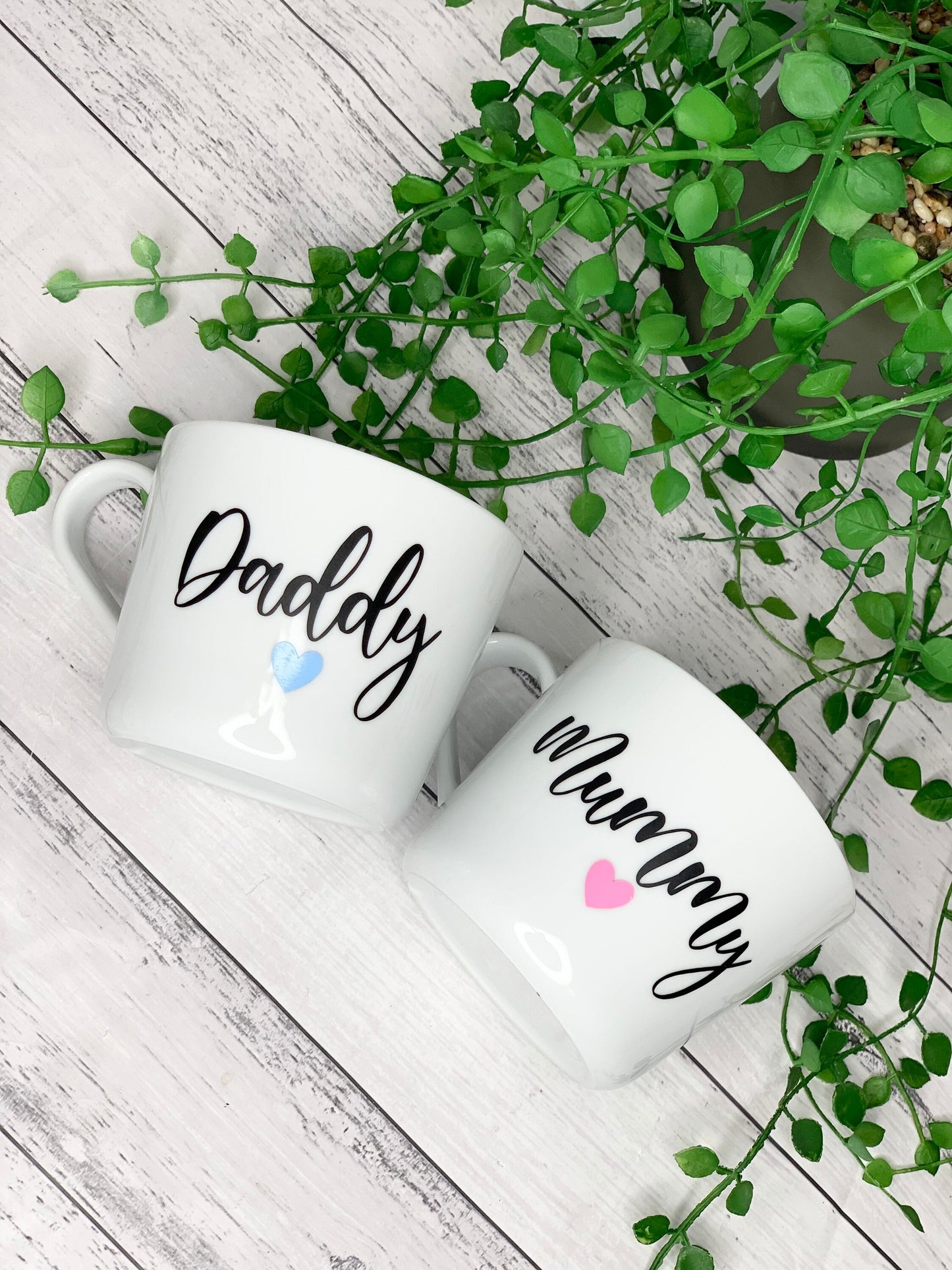 Mummy and Daddy 440ml mugs coffee cups parents
