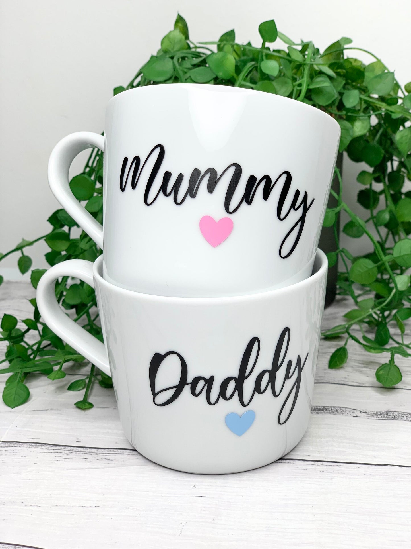 Mummy and Daddy 440ml mugs coffee cups parents