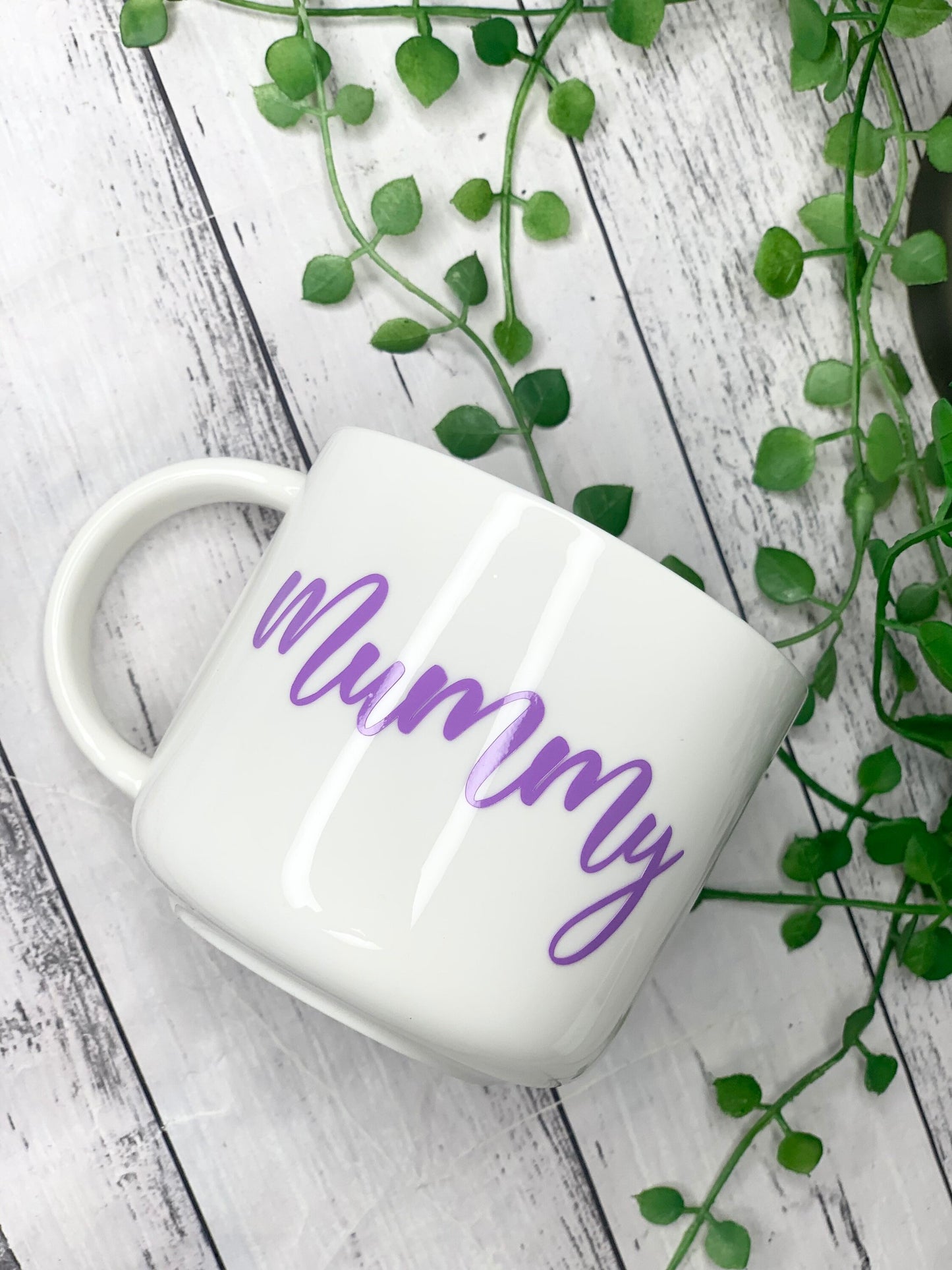 Mummy and Daddy 440ml mugs coffee cups parents blue and purple