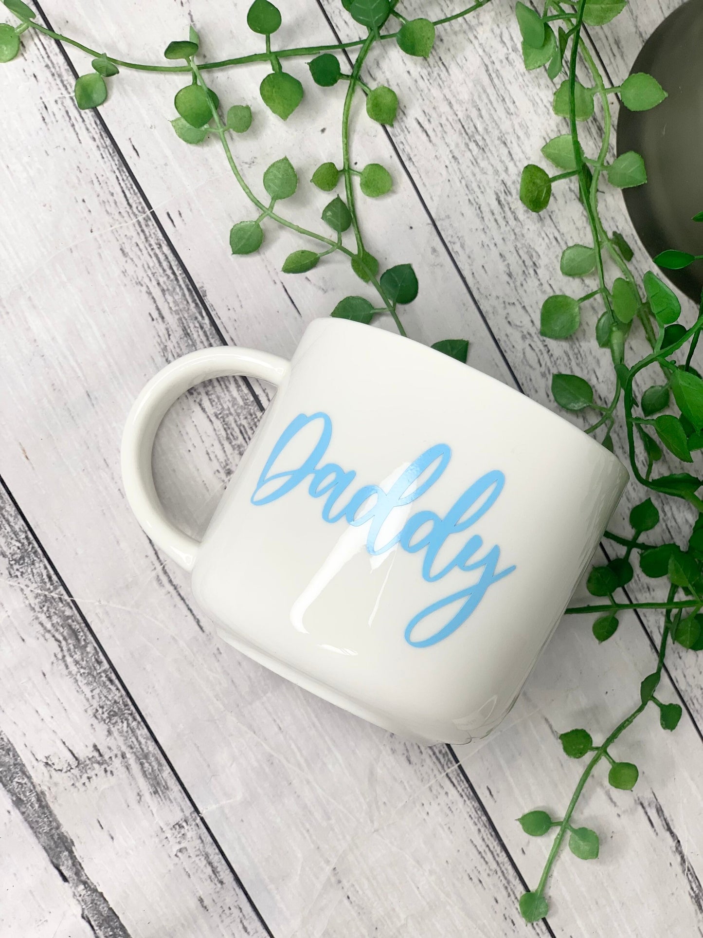 Mummy and Daddy 440ml mugs coffee cups parents blue and pink