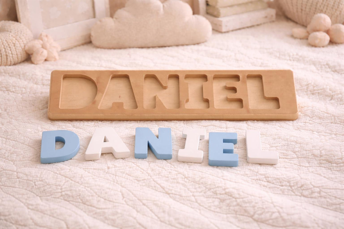 Personalised Name Puzzle | Custom Kids Name Puzzle | Montessori Learning Toy | 3D Printed Baby Name Nursery Gift | Toddler Educational