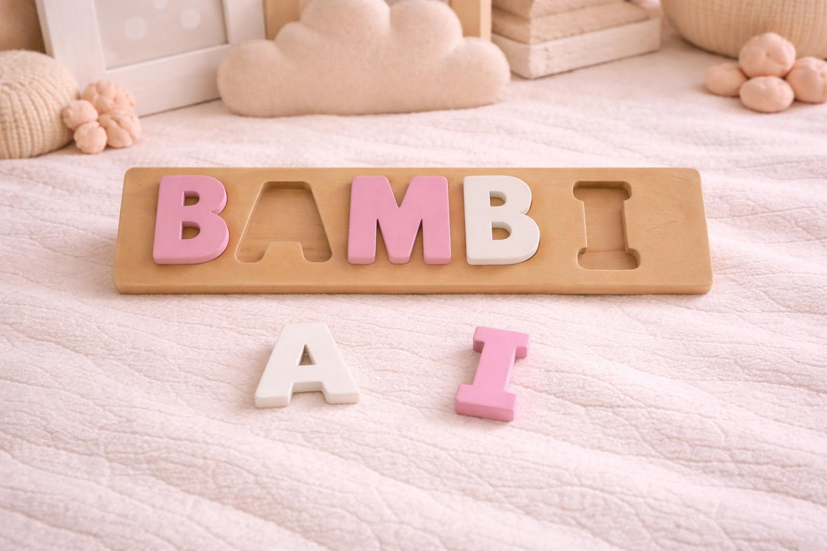 Personalised Name Puzzle | Custom Kids Name Puzzle | Montessori Learning Toy | 3D Printed Baby Name Nursery Gift | Toddler Educational
