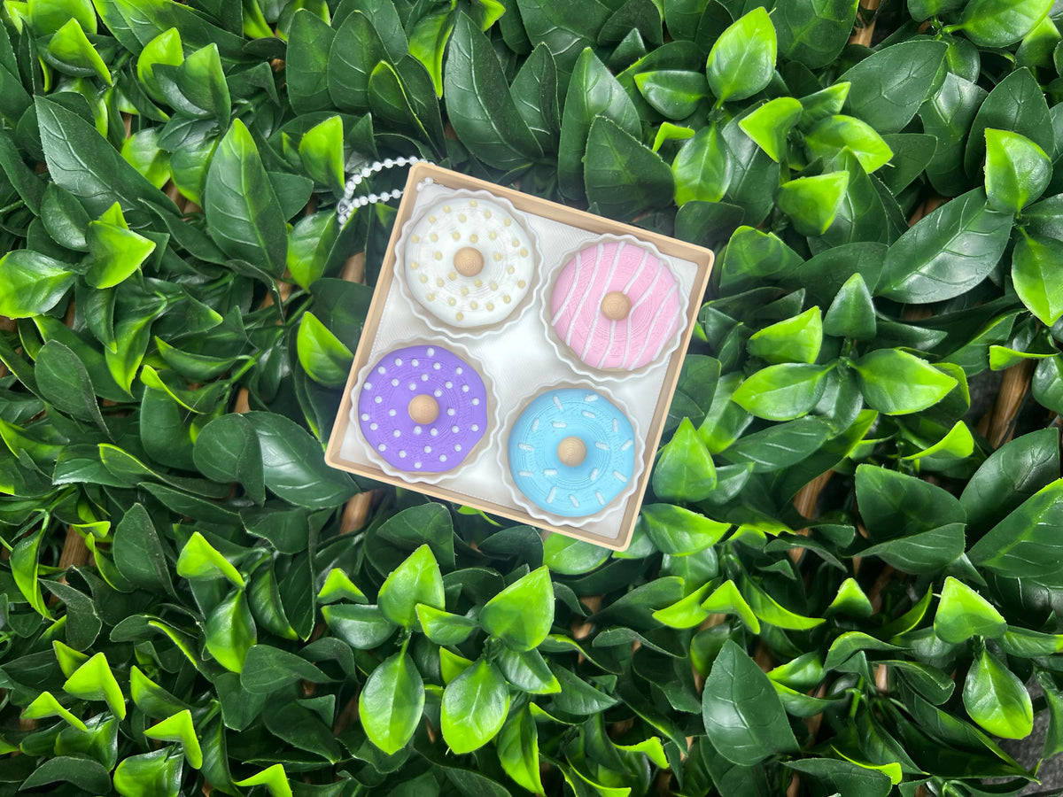 Cute Donut Fidget Toy – 3D Printed | Kawaii Desk Toy | Clicky Stress Relief