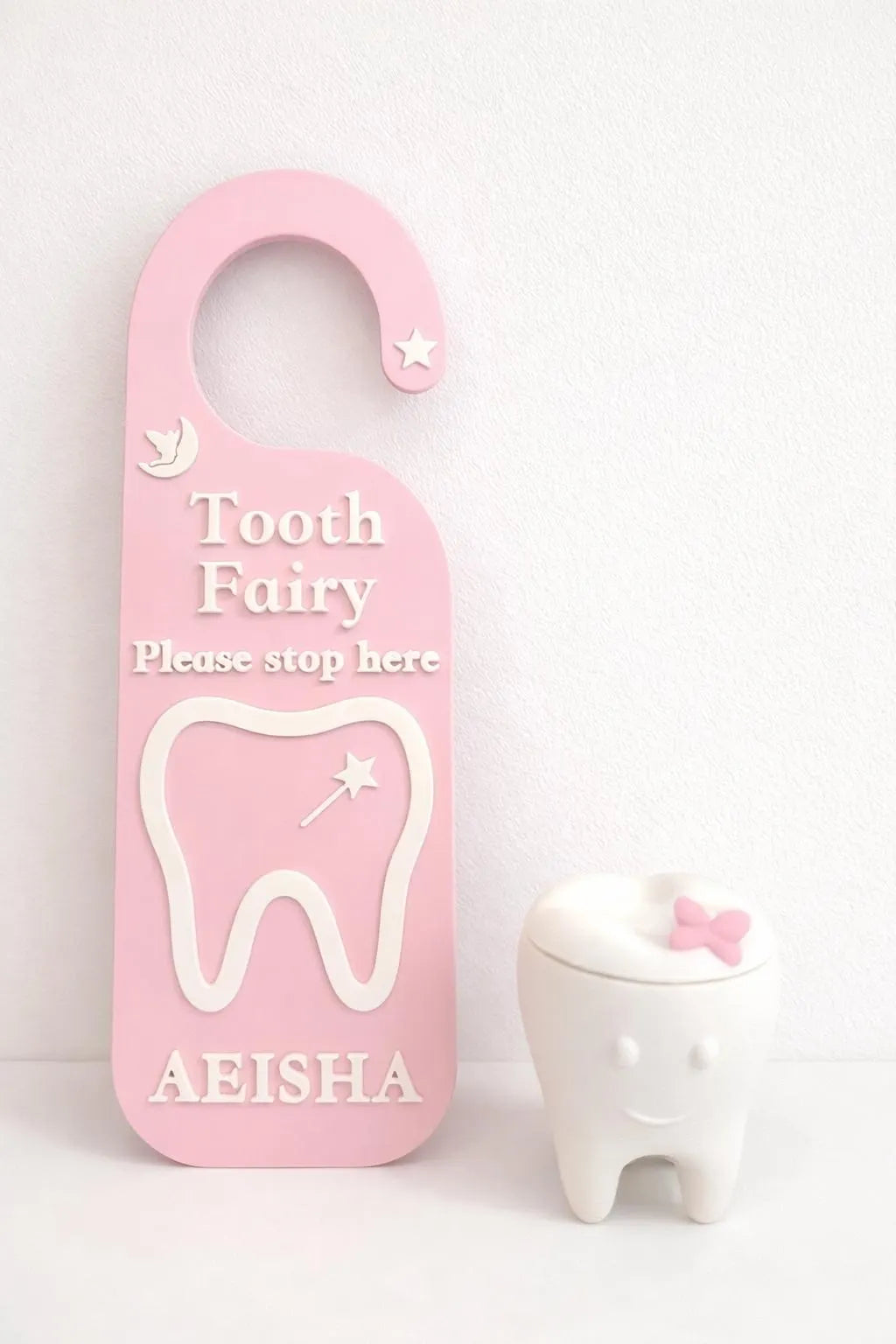 3D Printed Tooth Fairy Door Handle & Tooth Box Holder Magical Tooth Fairy Set